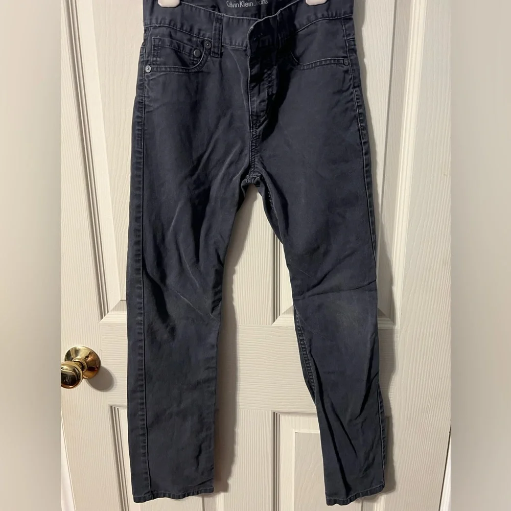 Boys Calvin Klein dark gray Skinny Jeans size 10